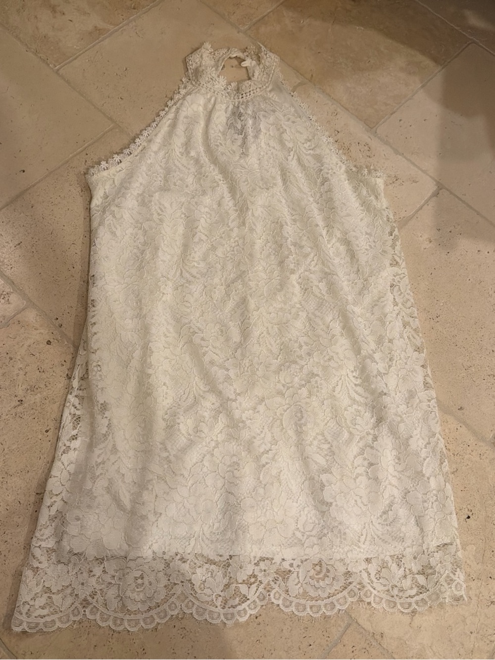 Knee length lace dress